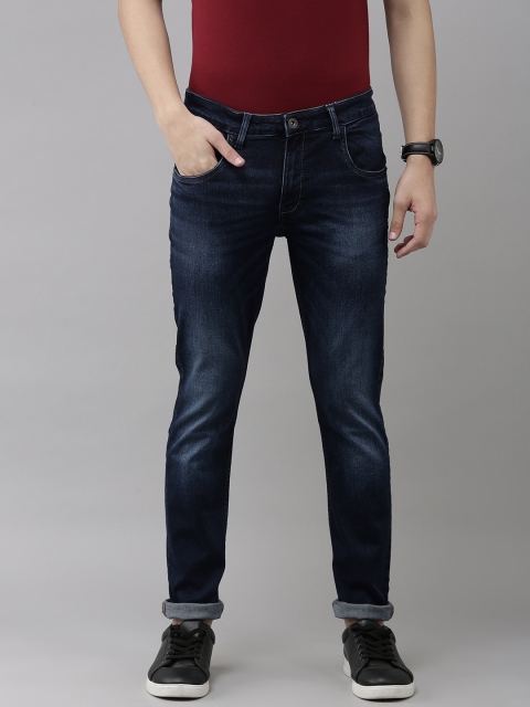 

VAN HEUSEN DENIM LABS Men Blue Skinny Fit Light Fade Stretchable Jeans