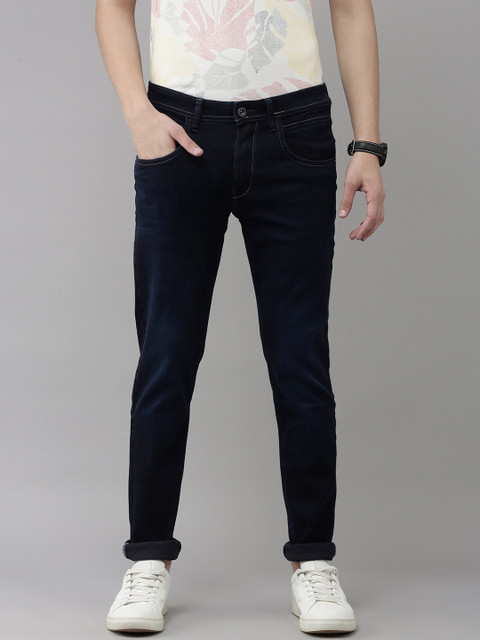

VAN HEUSEN DENIM LABS Men Blue Skinny Fit Low-Rise Clean Look Jeans