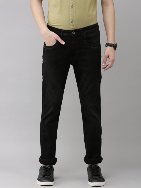 

VAN HEUSEN DENIM LABS Men Black Slim Fit Low-Rise Stretchable Jeans