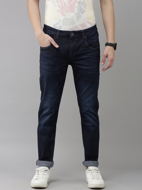 

VAN HEUSEN DENIM LABS Men Blue Skinny Fit Low-Rise Light Fade Jeans