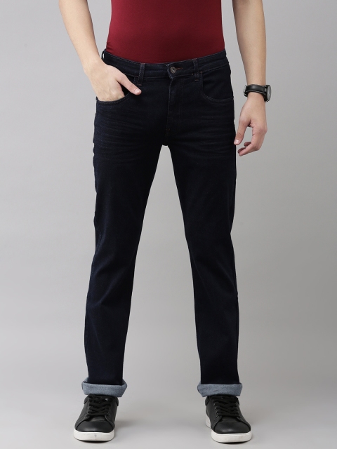 

VAN HEUSEN DENIM LABS Men Navy Blue Slim Fit Low-Rise Stretchable Jeans