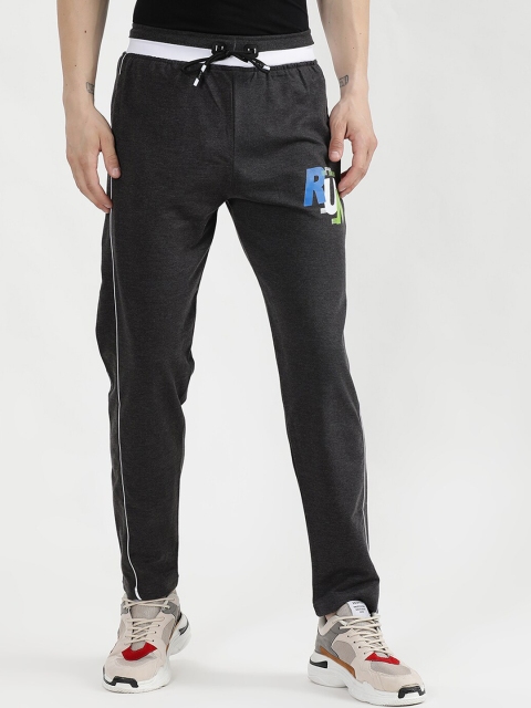 

V2 Value & Variety Men Charcoal Grey Printed Lounge Pants