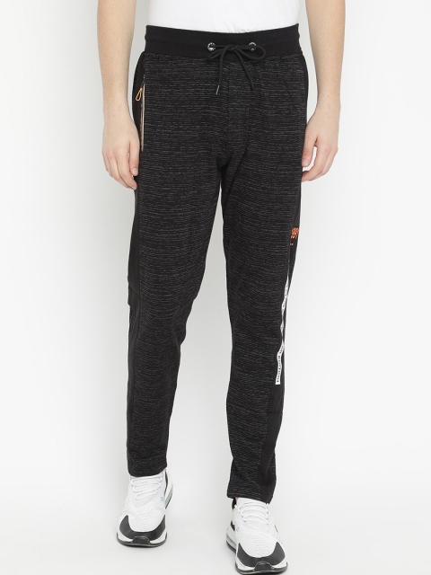 

V2 Value & Variety Men Black Striped Slim Fit Cotton Track Pants