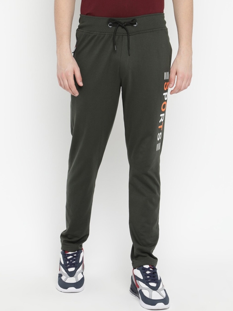 

V2 Value & Variety Men Green Printed Slim Fit Cotton Track Pants