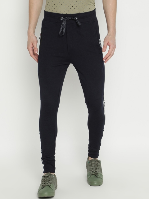 

V2 Value & Variety Men Navy Blue Solid Cotton Track Pants