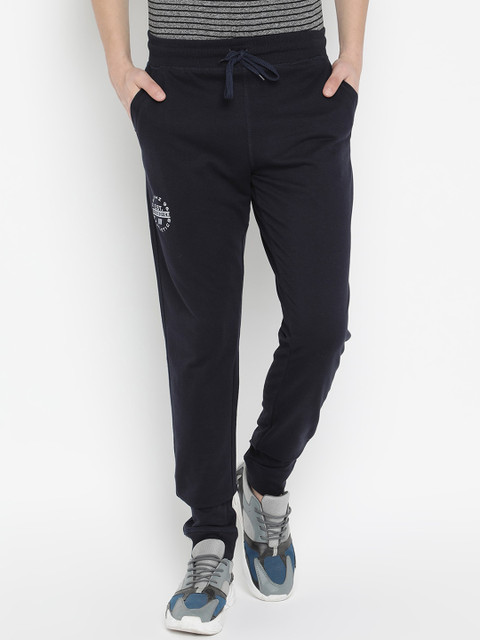 

V2 Value & Variety Men Navy Blue Printed Cotton Track Pants