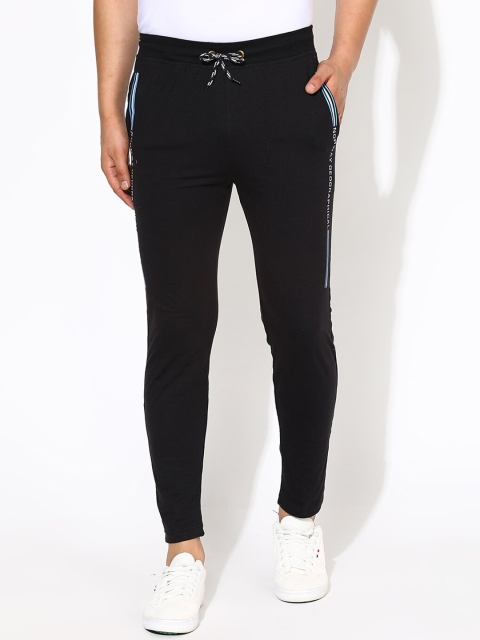 

V2 Value & Variety Men Black Solid Cotton Track Pants