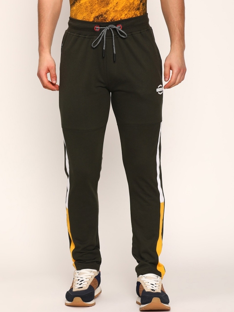 

V2 Value & Variety Men Olive Green Printed Cotton Track Pants