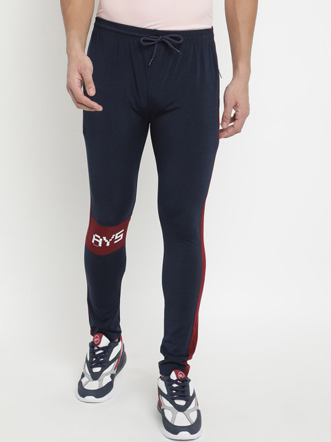 

V2 Value & Variety Men Navy Blue Printed Cotton Track Pants
