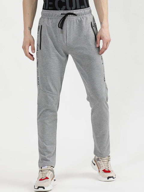 

V2 Value & Variety Men Grey Melange Printed Lounge Pants