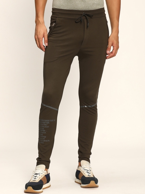 

V2 Value & Variety Men Olive Green Printed Cotton Track Pants