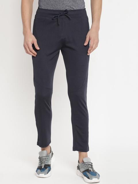 

V2 Value & Variety Men Navy Blue Solid Slim Fit Cotton Track Pants