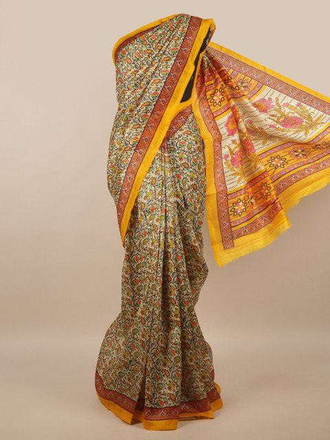 

Pothys Multicoloured Ethnic Motifs Printed Saree, Multi