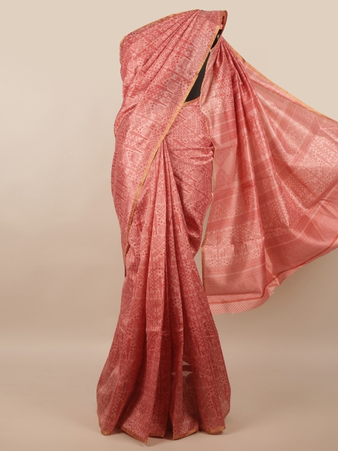 

Pothys Pink Floral Saree