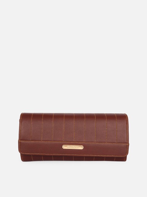 

ATHLISIS Women Tan Quilted PU Envelope