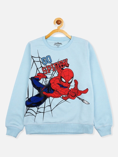

Kids Ville Boys Blue Spiderman Printed Sweatshirt