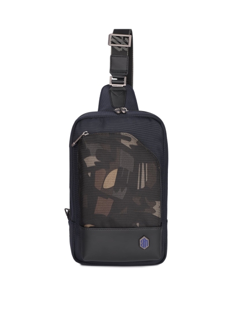 

THE CLOWNFISH Unisex Blue Camouflage Backpack