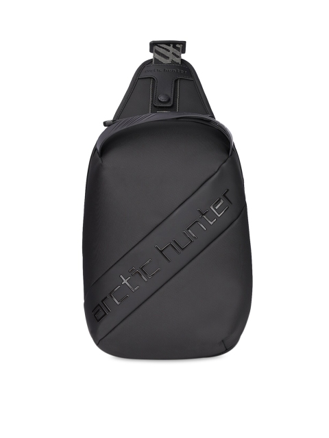 

THE CLOWNFISH Unisex Black Crossbody Shoulder Sling Bag