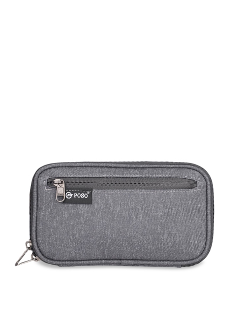 

THE CLOWNFISH Grey Multipurpose Travel Pouch
