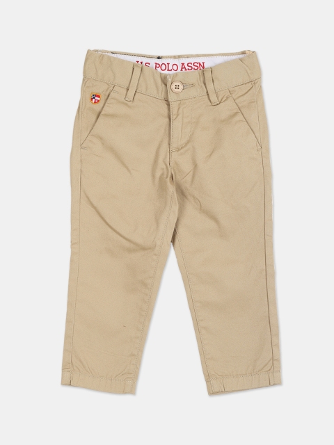 

U S Polo Assn Boys Beige Trousers