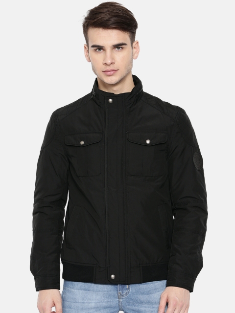 

U.S. Polo Assn. Denim Co. Men Black Solid Bomber Jacket