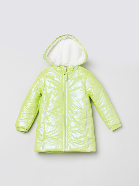 

max Girls Green Windcheater Puffer Jacket