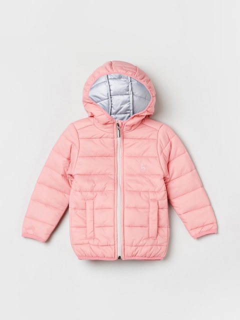 

max Girls Pink Windcheater Puffer Jacket