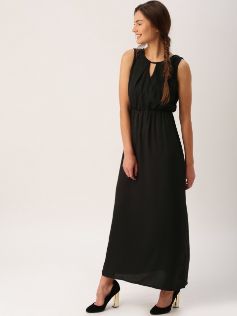 

DressBerry Women Black Solid Maxi Dress