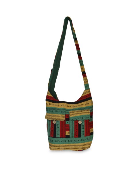 

gaura pakhi Multicoloured Ethnic Motifs Printed Shopper Sling Bag, Multi