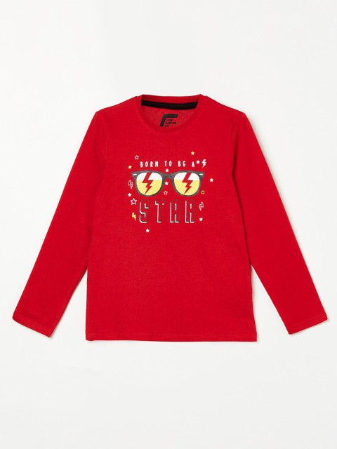 

Fame Forever by Lifestyle Boys Red Printed T-shirt