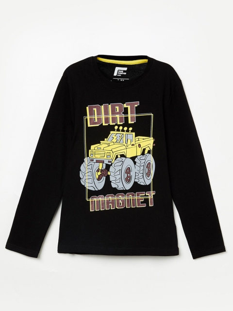 

Fame Forever by Lifestyle Boys Black Printed T-shirt