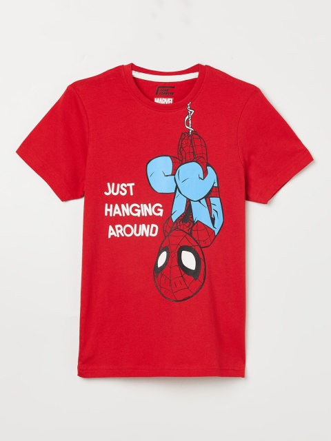 

Fame Forever by Lifestyle Boys Red Spiderman Printed T-shirt