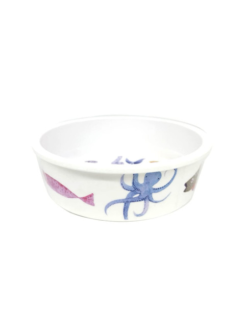 

Emily pets White & Blue Printed Dog Bowl Feeder