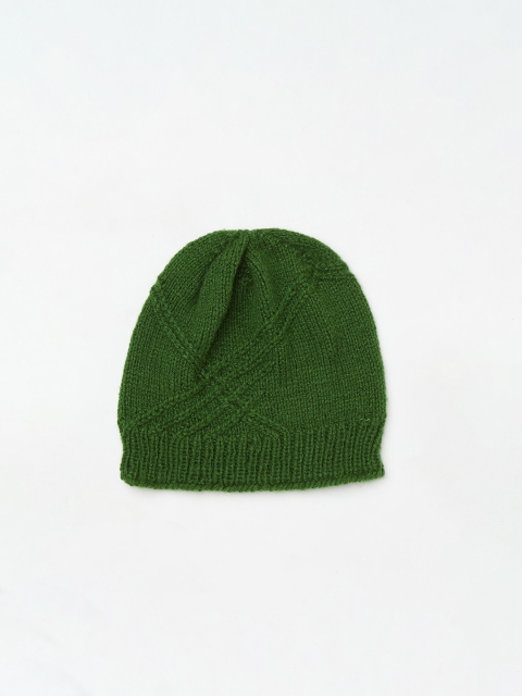

Fabindia Women Green Self Design Beanie