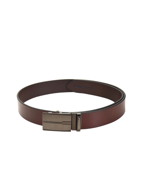 

CHRISTOPOLO Men Brown Genuine Leather Formal Belt
