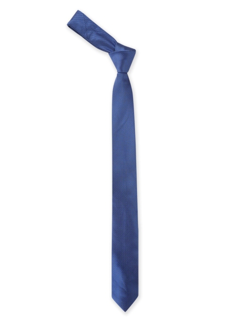 

Van Heusen Men Blue Woven Design Skinny Tie