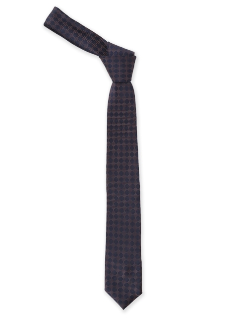 

Van Heusen Men Navy Blue Woven Design Broad Tie