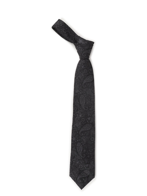 

Van Heusen Men Black Woven Design Broad Tie