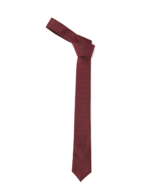 

Van Heusen Men Maroon Woven Design Broad Tie