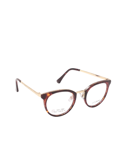 

Gold Berg Unisex Brown & Gold-Toned Cat Eye Frames GB9047_C02