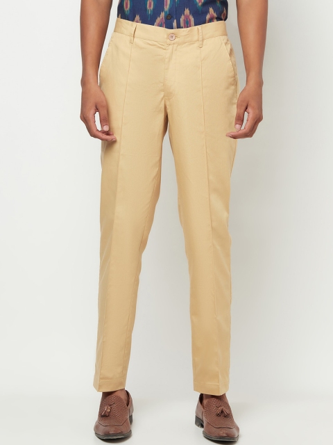 

Fabindia Men Beige Regular Trousers