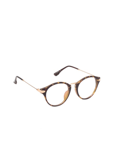 

Gold Berg Women Brown Oval Frames with Printed Detail GB9068_C40