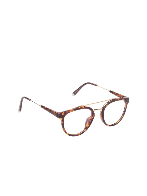 

Gold Berg Unisex Brown Oval Frames with Printed Detail GB9092_C01