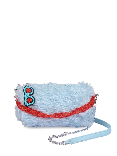 

Vdesi Blue Animal PU Structured Sling Bag