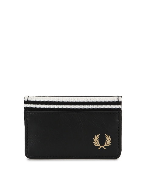 

Fred Perry Men Black & White Card Holder