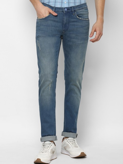 

Allen Solly Sport Men Blue Skinny Fit Low Distress Light Fade Jeans
