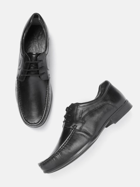 

Woods Men Black Solid Formal Derbys