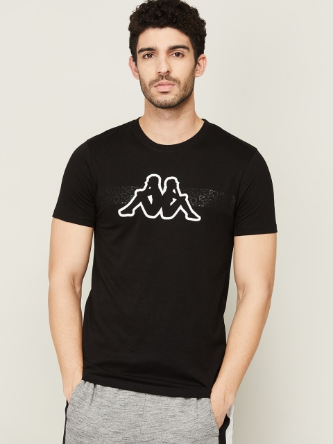 

Kappa Men Black Printed T-shirt