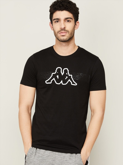 

Kappa Men Black Printed T-shirt