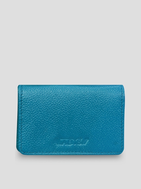 

ABYS Unisex Blue Solid Genuine Leather Card Holder